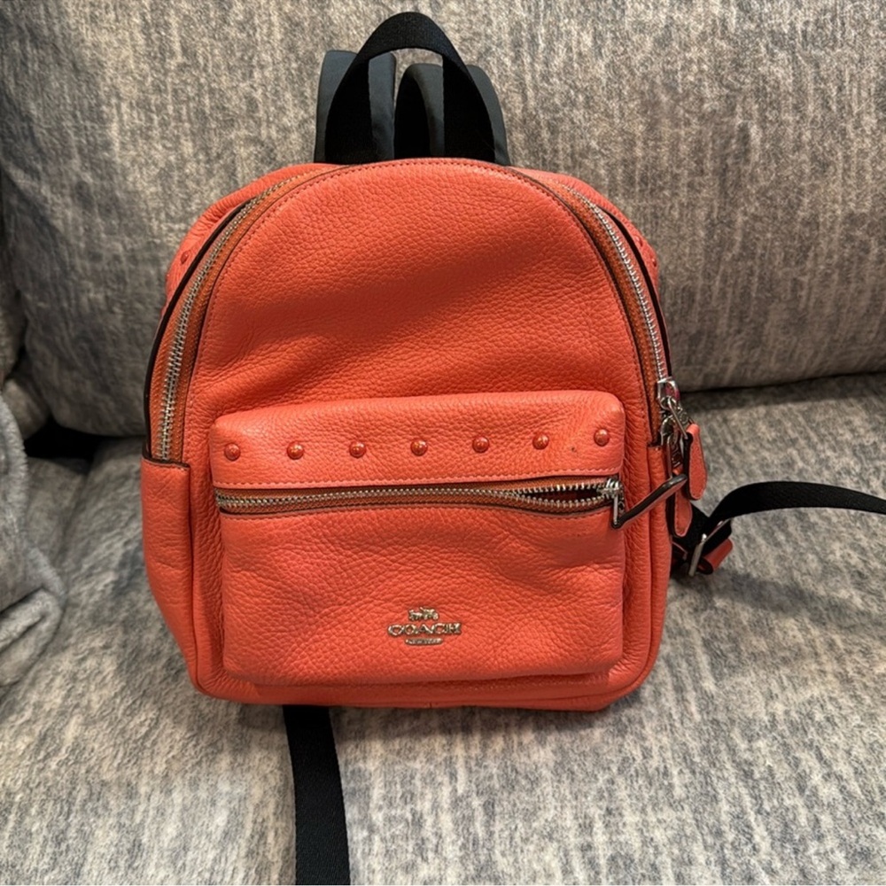 🐎 Coach mini 🐎 Backpack Purse. Coral color